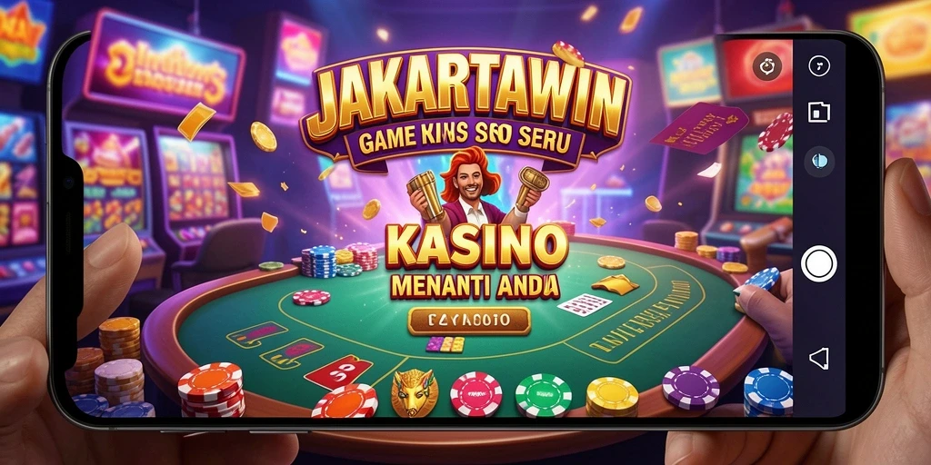 Screenshot utama JAKARTAWIN menampilkan gameplay kasino yang mendebarkan.