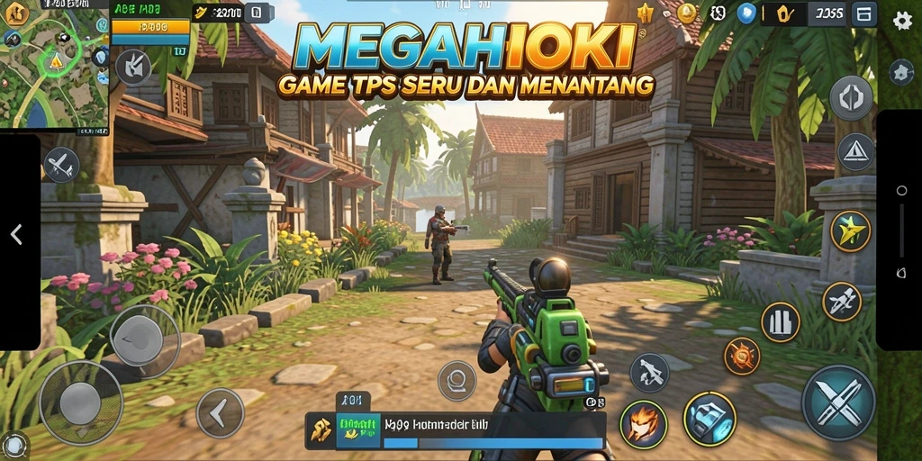 Tampilan gameplay MEGAHOKI yang seru dan mendebarkan.