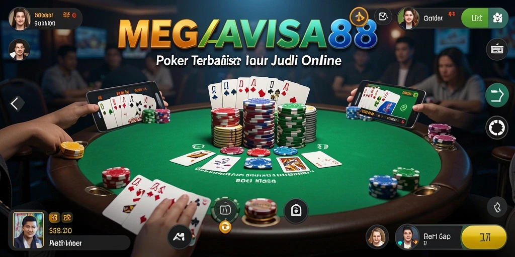 Screenshot utama MEGAVISA88 menampilkan gameplay Poker yang seru dan interaktif.