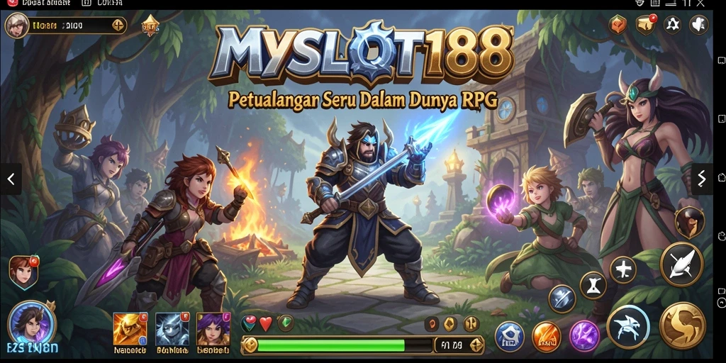 Tampilan gameplay yang menarik dalam MYSLOT188, menunjukkan aksi dan grafis RPG.