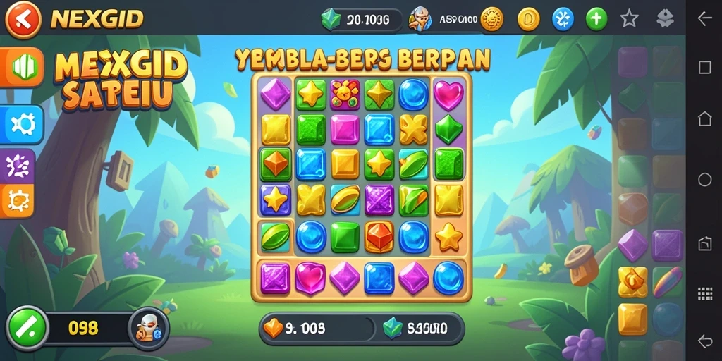 Gameplay seru NEXGID dengan tantangan Match-3 yang menarik.