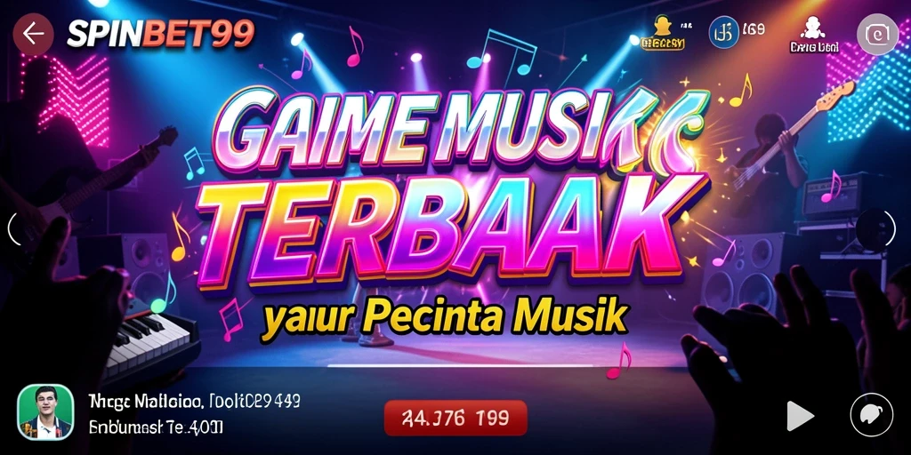 Screenshot gameplay SPINBET99 menampilkan pemain memainkan lagu favorit.