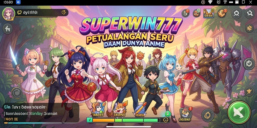 Screenshot utama SUPERWIN777 yang menunjukkan aksi seru dalam permainan Anime.