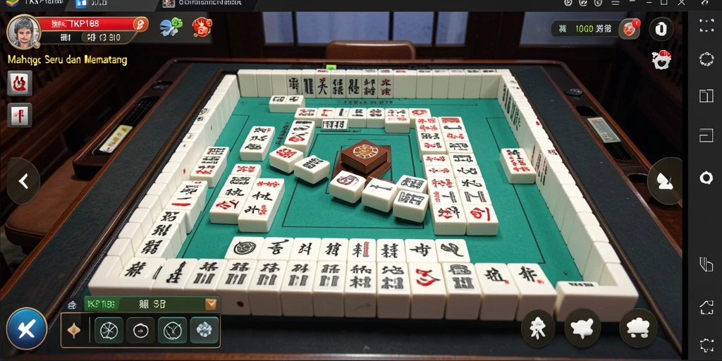 Tampilan gameplay menarik dari TKP188 yang menunjukkan keseruan Mahjong.